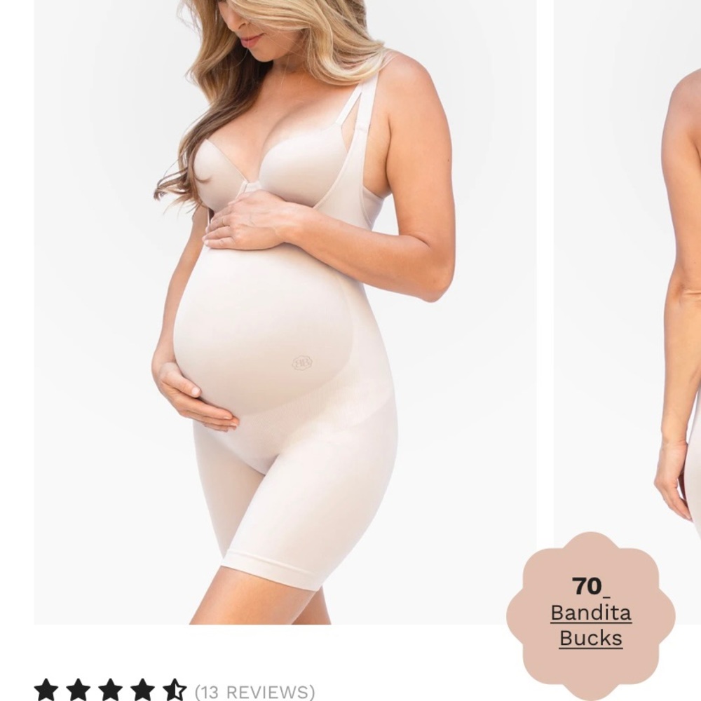 Bump maternity support body suit